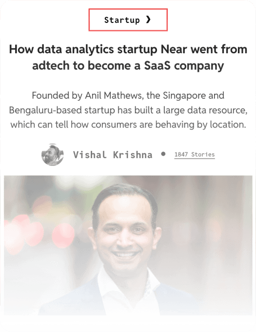 Article highlighting Near Intelligence’s transition from adtech to SaaS