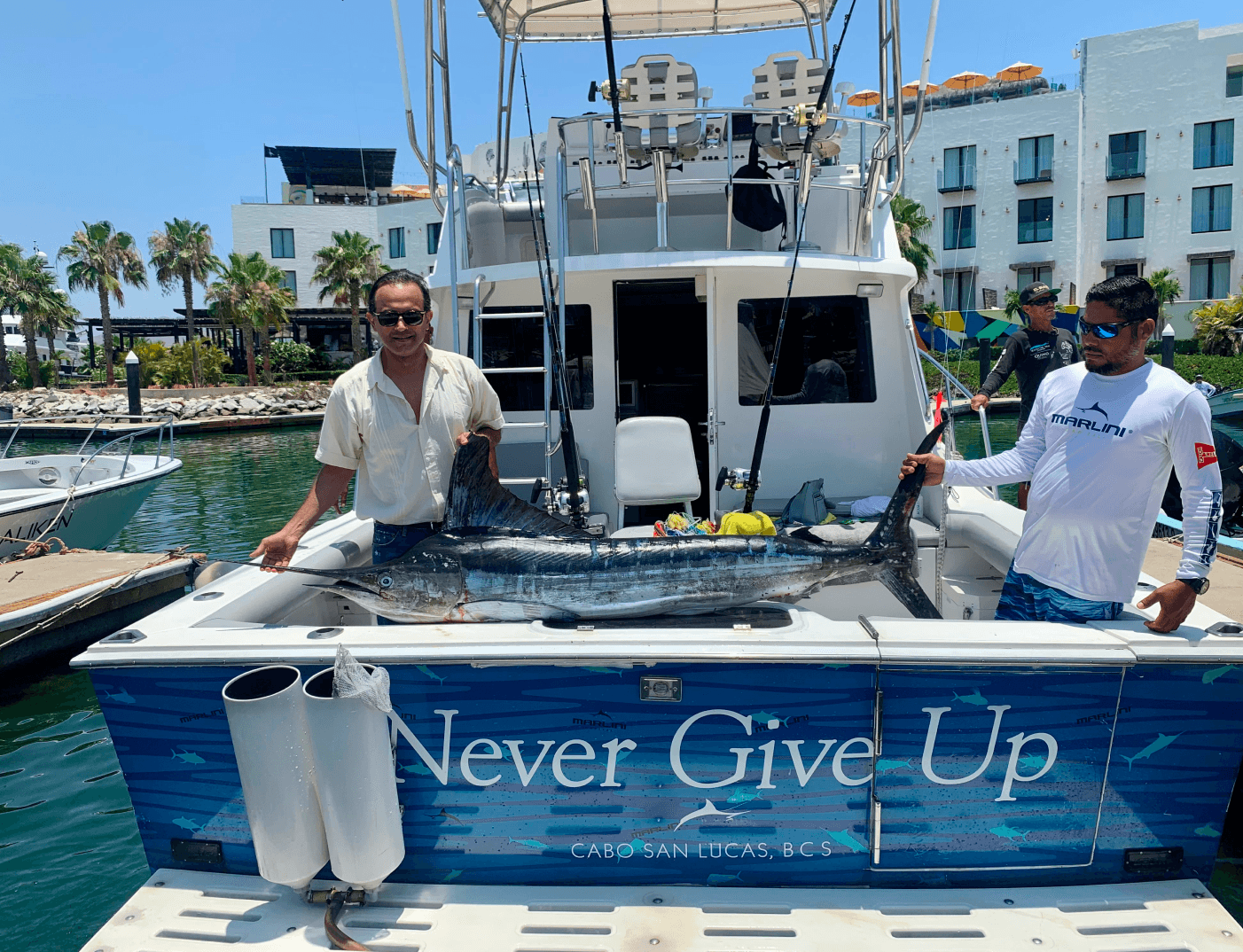 Anil Mathews fishing offshore in Cabo San Lucas